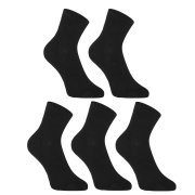 Styx 5PACK ponožky kotníkové bambusové černé (5HBK960)  XL