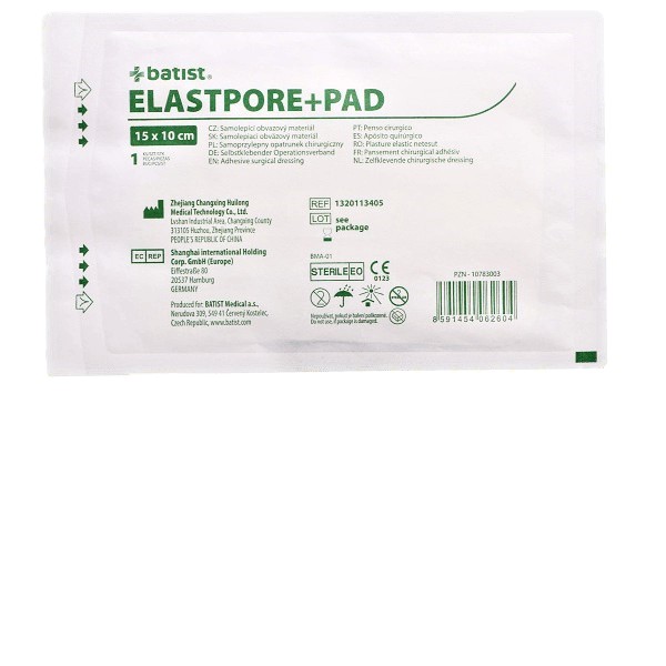 ELASTPORE+PAD náplast samolep.sterilní 10x15cm 1ks