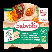BABYBIO Zeleninové chilli con carne s červenými fazolemi BIO 230 g