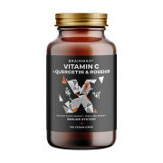 BRAINMAX Vitamin C & Quercetin Rose Hip 100 rostlinných kapslí