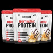 Survival Night Native Protein 1000 g  AKCE  2+1 ZDARMA vanilka + vanilka + vanilka