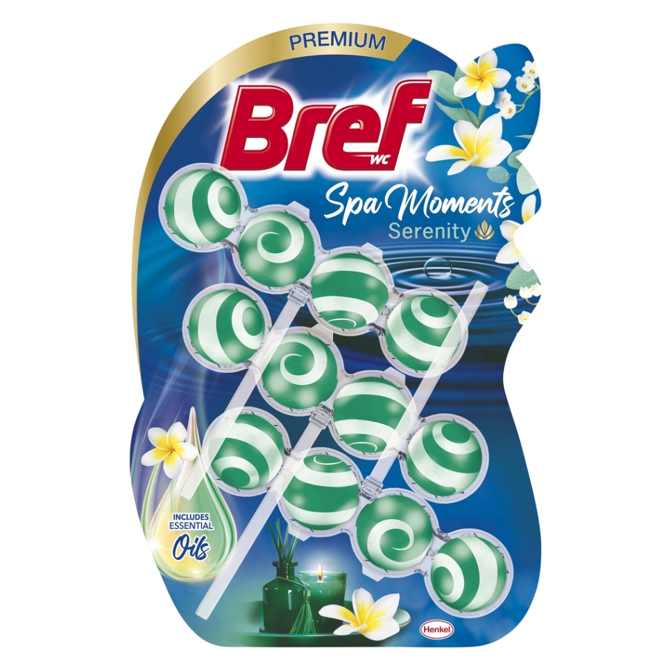 BREF Spa Moments Tuhý WC blok Serenity 3 x 50 g