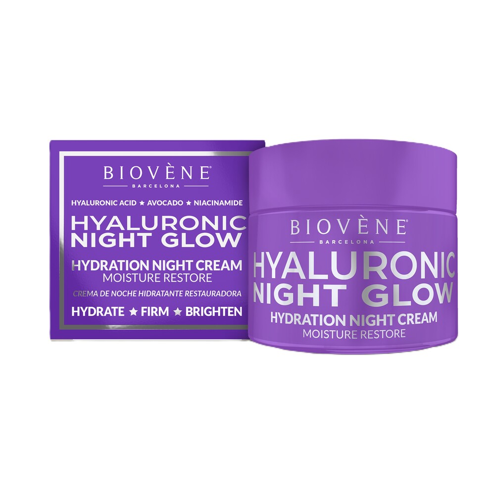 BIOVÉNE Hyaluronic Nigt Glow hydratační noční krém 50 ml