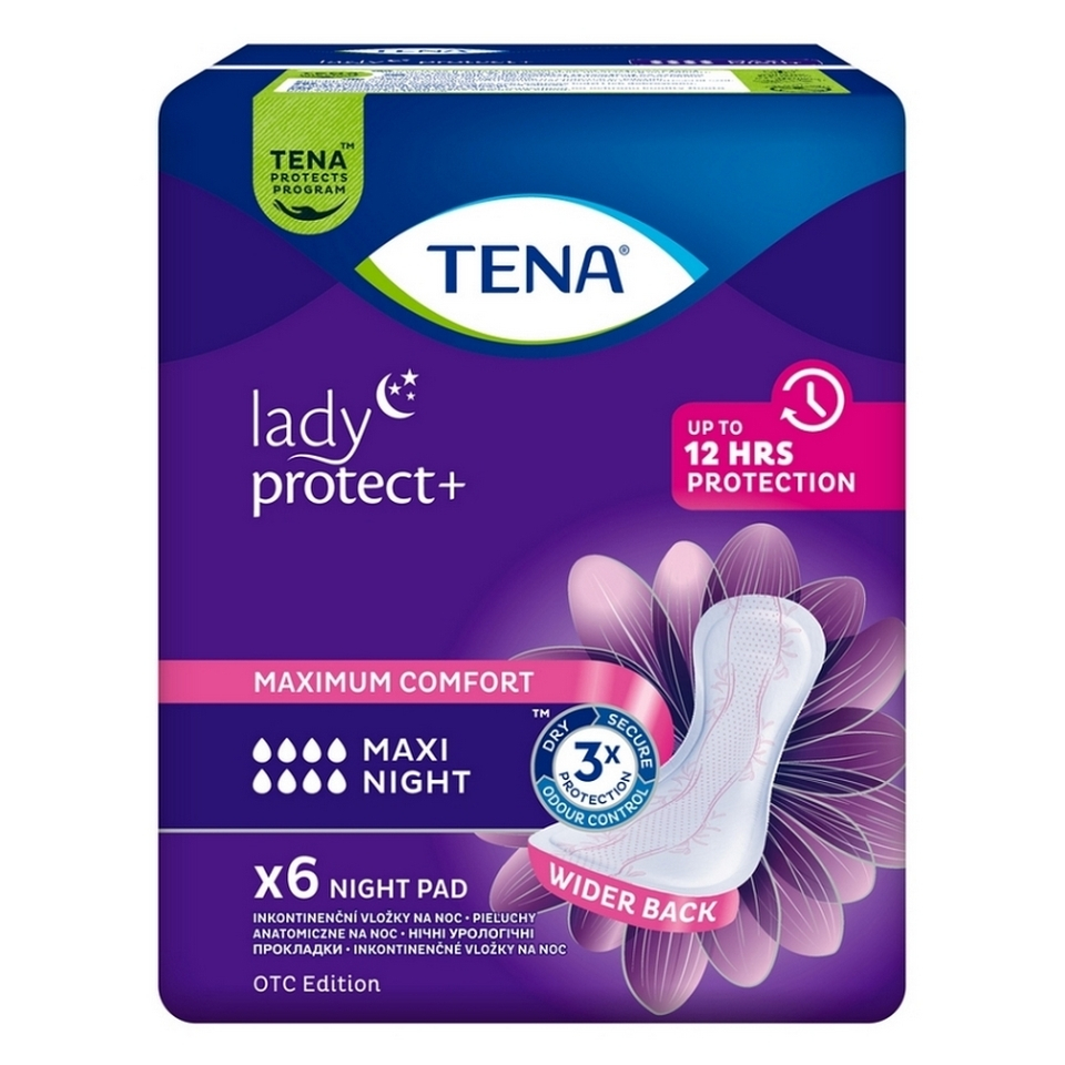TENA Lady Maxi Night ink.vložky 6ks 760984