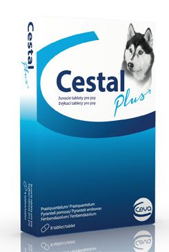Cestal Plus žvýkací tablety pro psy 50/144/200mg 8 tablet