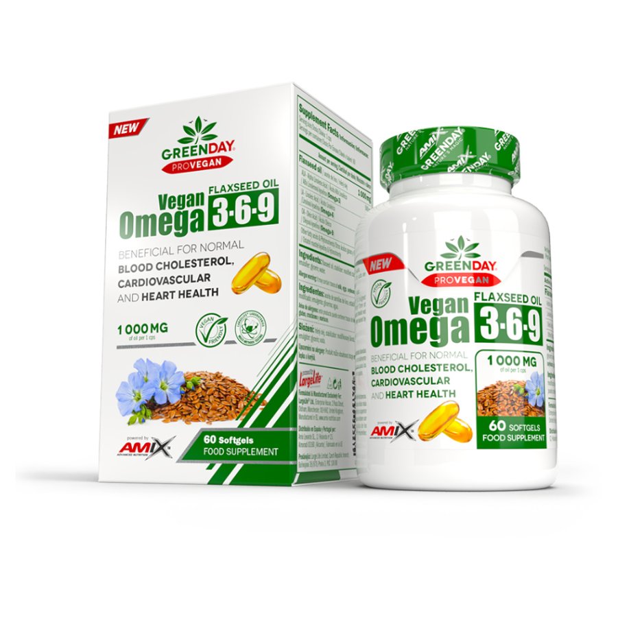 Amix Nutrition ProVegan Omega 3-6-9 - 60 kapslí