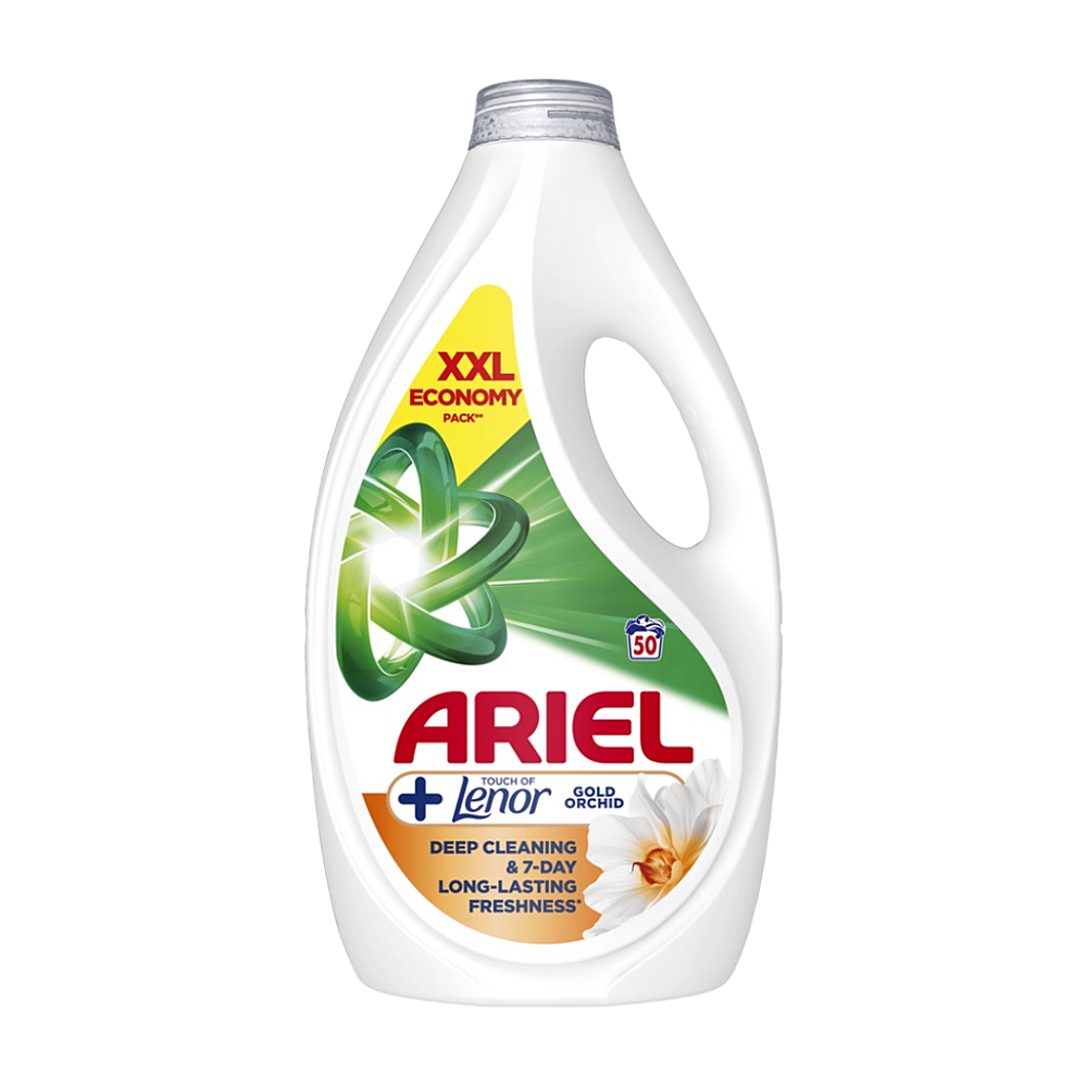 ARIEL Gold Orchid +Lenor Tekutý prací prostředek 50 praní 2,25 l