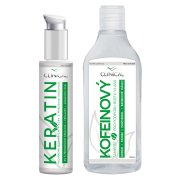 CLINICAL Keratin kúra 100 ml + Kofeinový šampon 250 ml