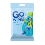 GoWipes Osvěžující vlhčené ručníky pro aktivní životní styl Kempování 15 ks