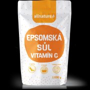Allnature Epsomská sůl s vitamínem C 1000g