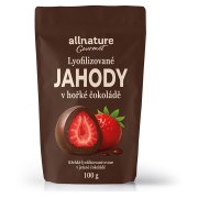 ALLNATURE Mrazem sušené jahody v hořké čokoládě 100 g