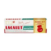 Lacalut Sensitive zubní pasta 75ml+dent.nit zdarma