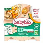BABYBIO Rizoto z quinoy s dýní, žampiony a kozím sýrem BIO 230 g