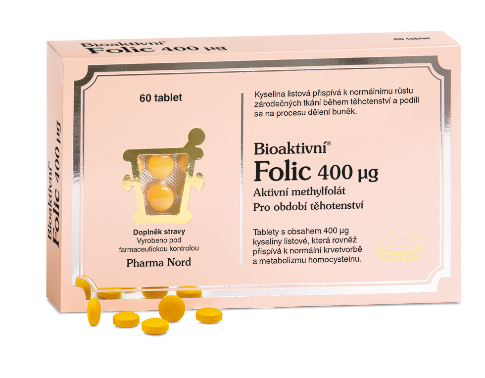 Bioaktivní Folic 400mcg 60 tablet