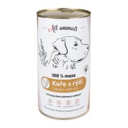 ALL ANIMALS Kuřecí mleté s rýží konzerva 1200 g