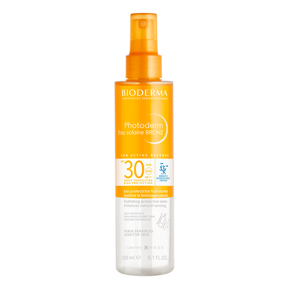 BIODERMA Photoderm BRONZ Opalovací voda SPF 30 pro bronzové opálení 200 ml