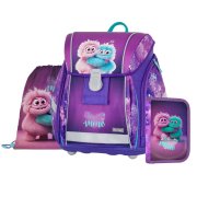 Oxybag PREMIUM LIGHT - školní set Monster 3 ks: aktovka, penál, sáček aktovka, penál, sáček