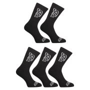 Styx 5PACK ponožky vysoké černé (5HV960) M