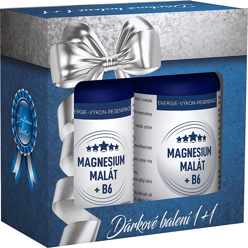 CLINICAL Magnesium malát + B6 2 x 100 kapslí + DÁRKOVÉ balení 1+1