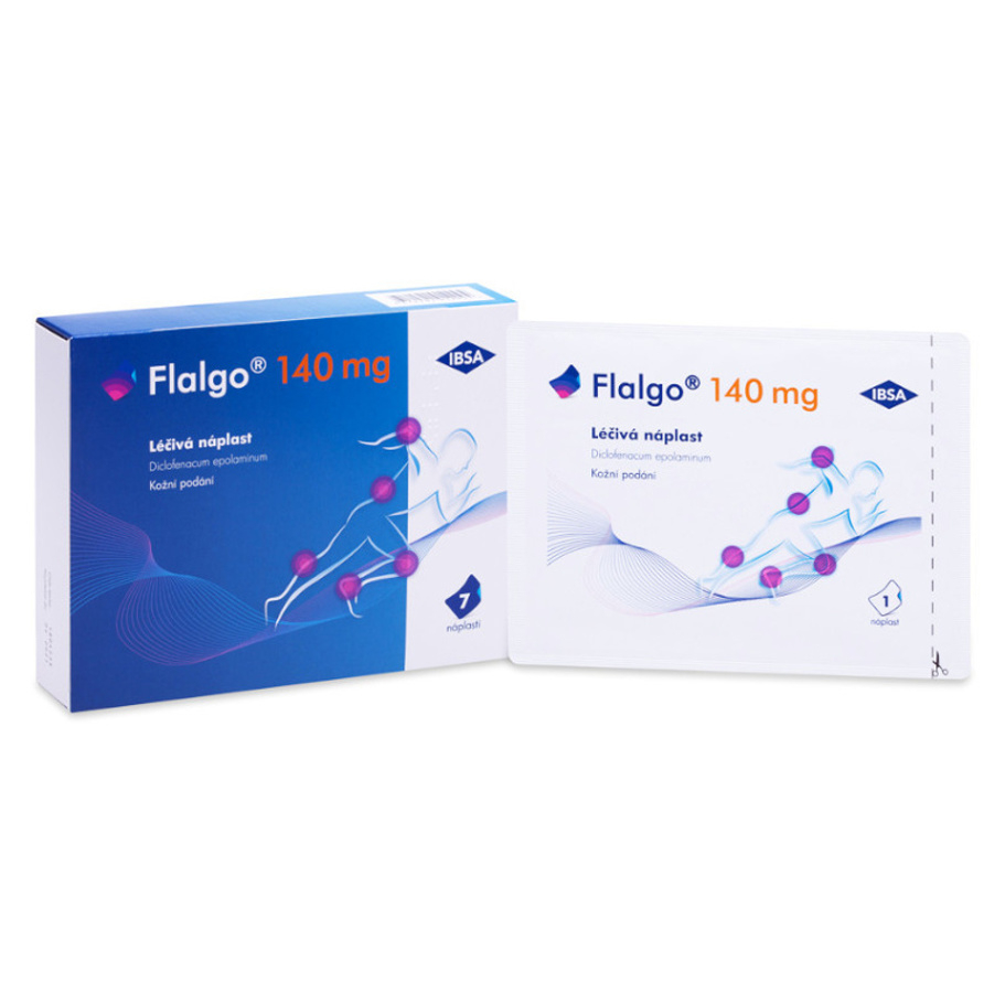 Flalgo 140 mg emp.med. 7 (7x1) léčivá náplast