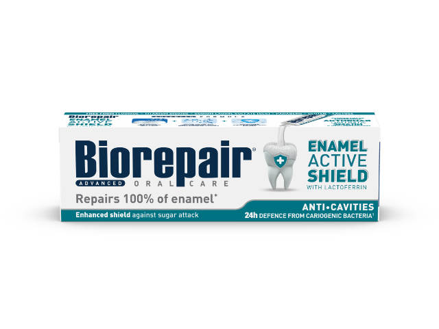 Biorepair Plus Advanced Enamel Active Shield zubní pasta 75ml