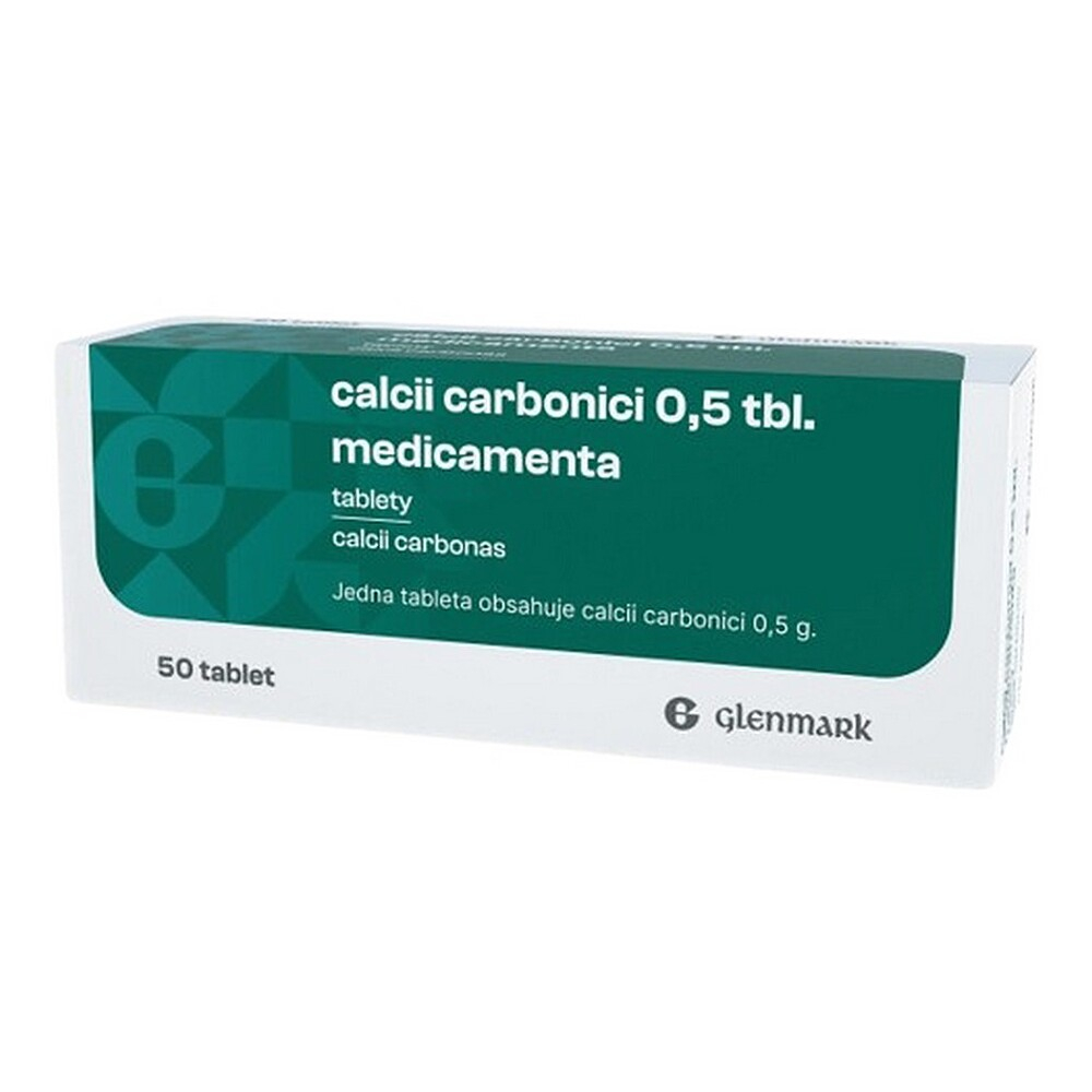 CALCII CARBONICI 0,5 tbl. Medicamenta 50 tablet