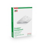 Náplast Hypoalergenní Curapor Transparent Sterilní 5x7cm,voděodolná,s polštářkem,5 ks