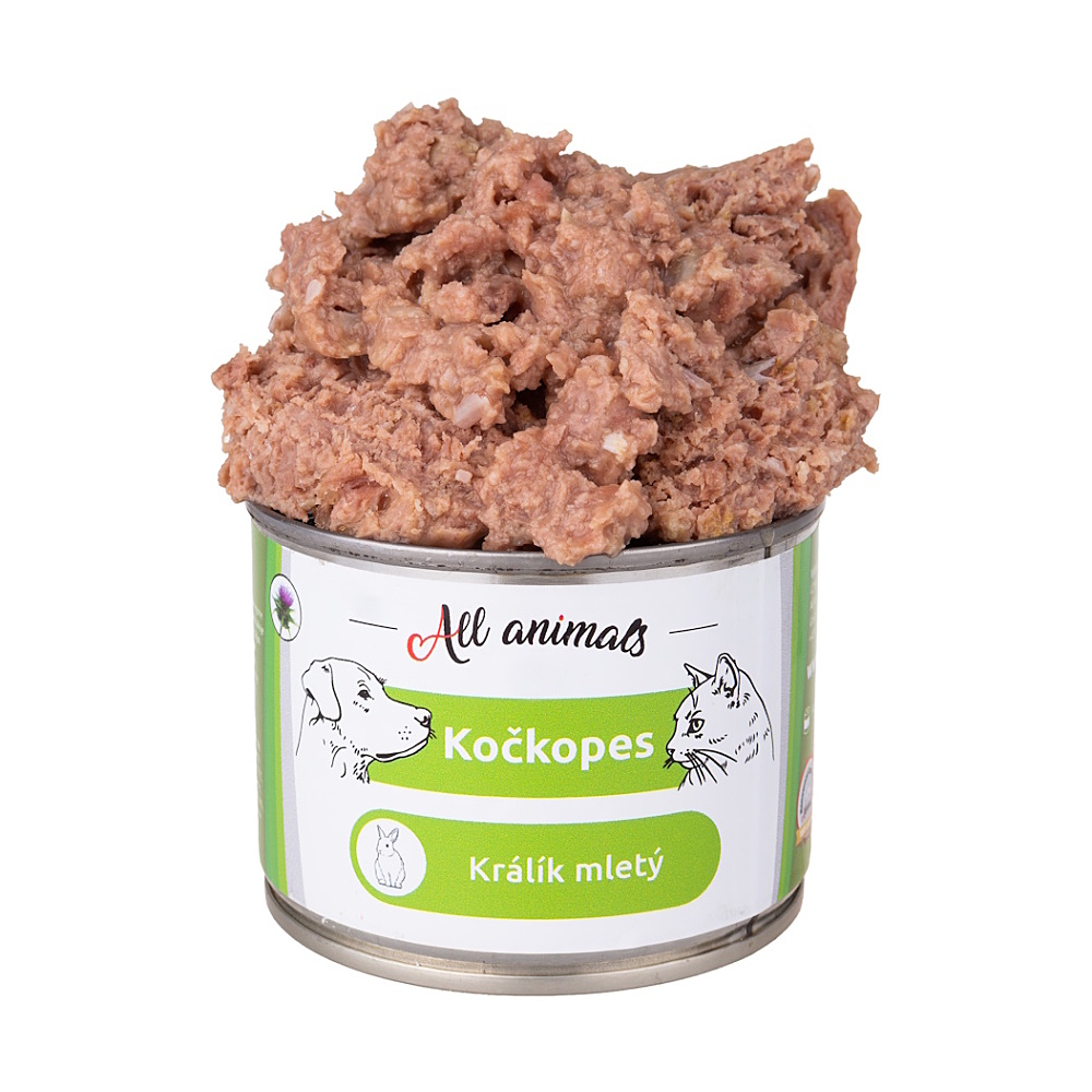 ALL ANIMALS Kočkopes králík mletý 200 g