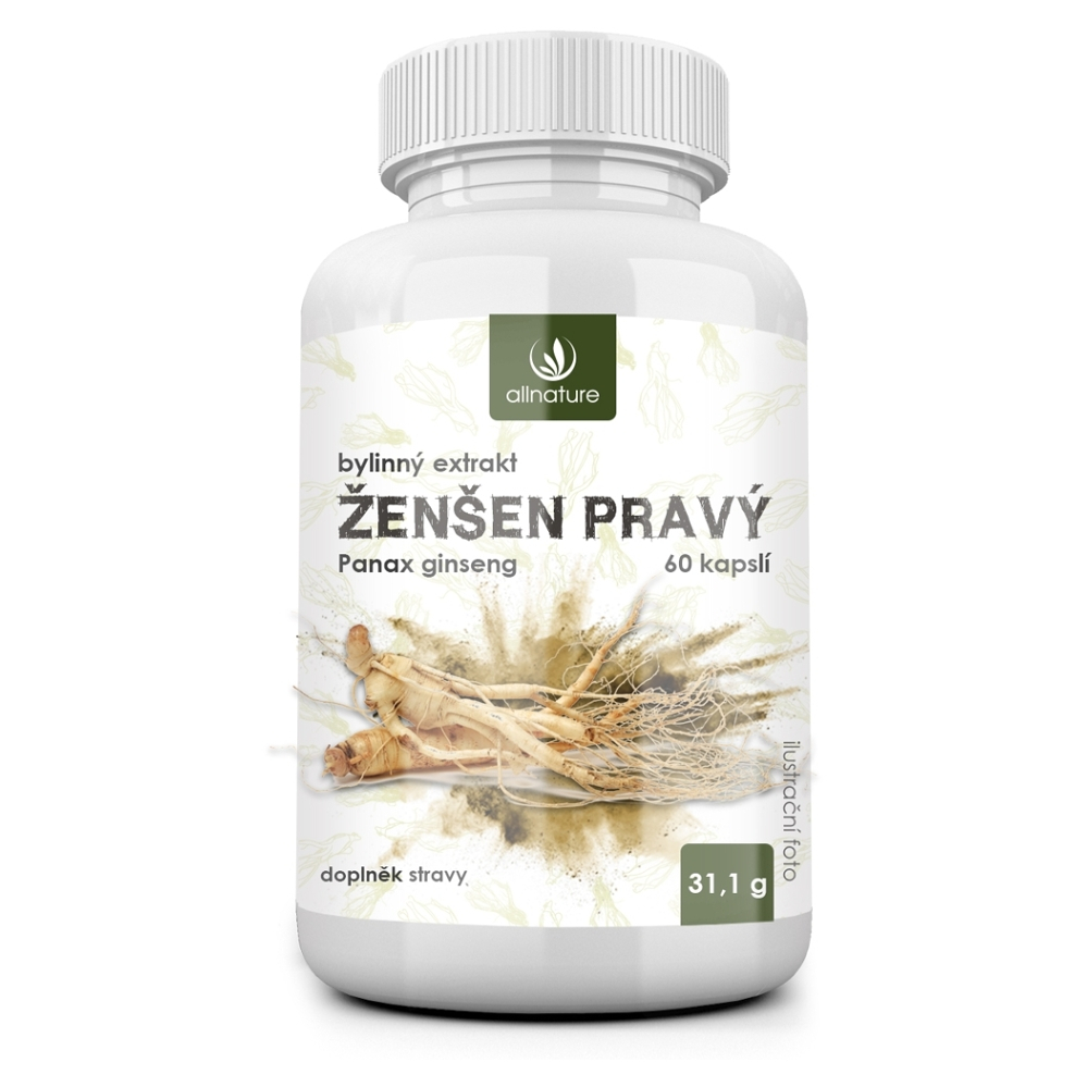 Allnature Ženšen pravý 60 kapslí