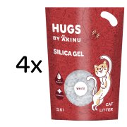 Akinu HUGS by Silika gel bílý stelivo pro kočky 3,6 l MTP 4 ks