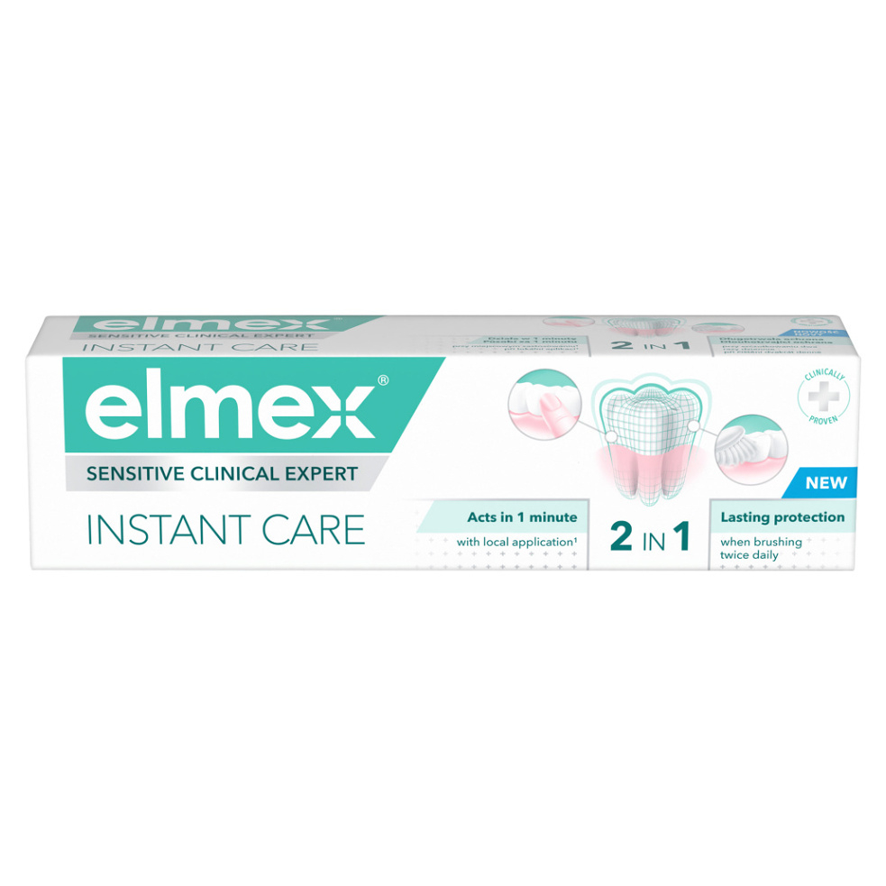 ELMEX Sensitive Clinical Expert Instant care  Zubní pasta 2v1 75 ml
