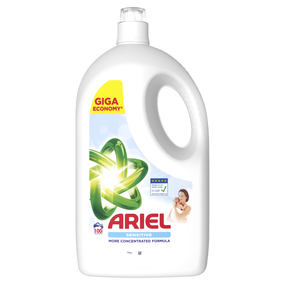 Ariel Sensitive prací gel 4,5 l 100 praní