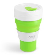 Nils Skládací silikonový hrnek  NC4103 600ml světle zelený