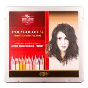 KOH-I-NOOR POLYCOLOR 3824/24 - umělecké pastelky portrét v plechovém pouzdře - 24 ks