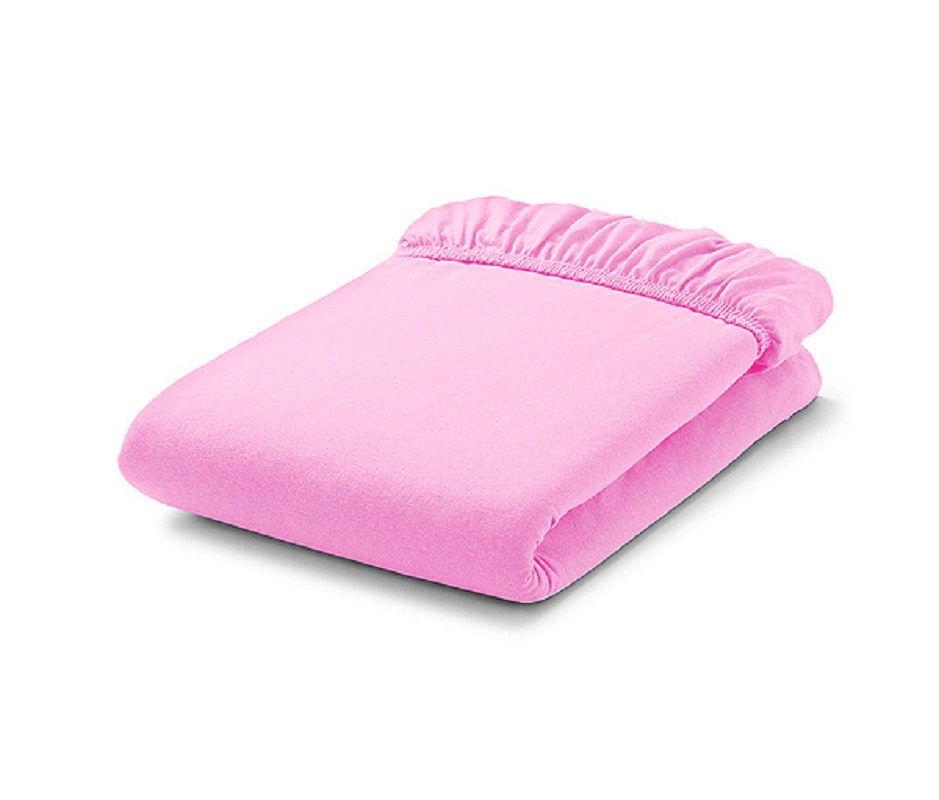 Mamo Tato Jersey prostěradlo do postýlky 60x120cm - růžové