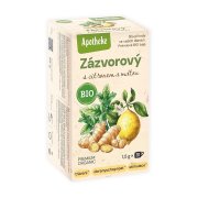Apotheke BIO Zázvor s citronem a mátou čaj 20x1.5g