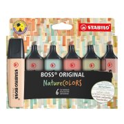 STABILO Zvýrazňovač - BOSS ORIGINAL NatureCOLORS - EO70/6-2-2 - 6 ks sada