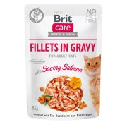 BRIT Care cat fillets in gravy with salmon kapsička pro kočky 85 g