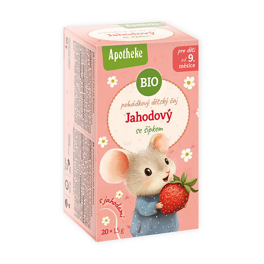 Apotheke Pohádkový dětský čaj Jahodový BIO 20x1.5g