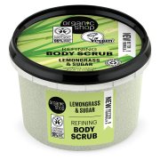 ORGANIC SHOP Zjemňující tělový peeling Citronová tráva a cukr 250 ml