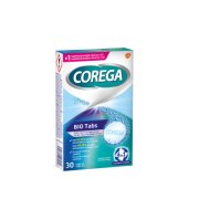 Corega Bio Tabs čisticí tablety 4v1 na zubní náhrady, 30ks