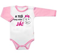 Baby Nellys Body dl. rukáv -  A TEĎ tady velím JÁ! Holka,vel.74