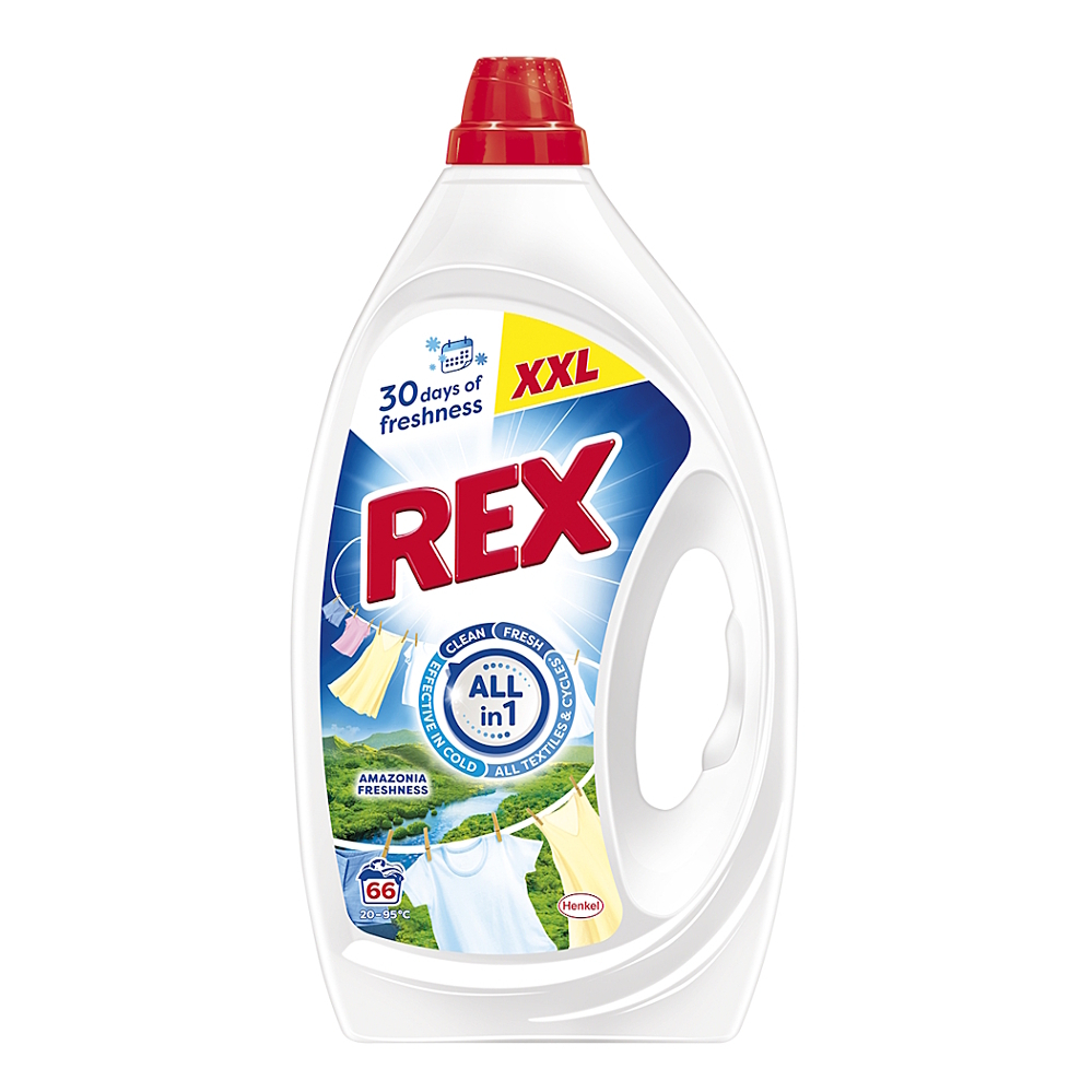 REX Prací gel Amazonia Freshness 66 praní 2,97 l