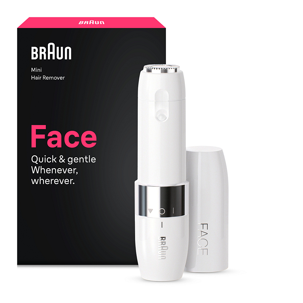 BRAUN FS1000 elektrický odstraňovač chloupků na obličeji pro ženy bílý