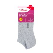 Bellinda COTTON IN-SHOE vel. 39/42 dámské kotníkové ponožky 2 páry šedé