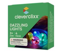 Cleverclixx Kuličková dráha - Sada kuliček Dazzling Lights - 4 ks