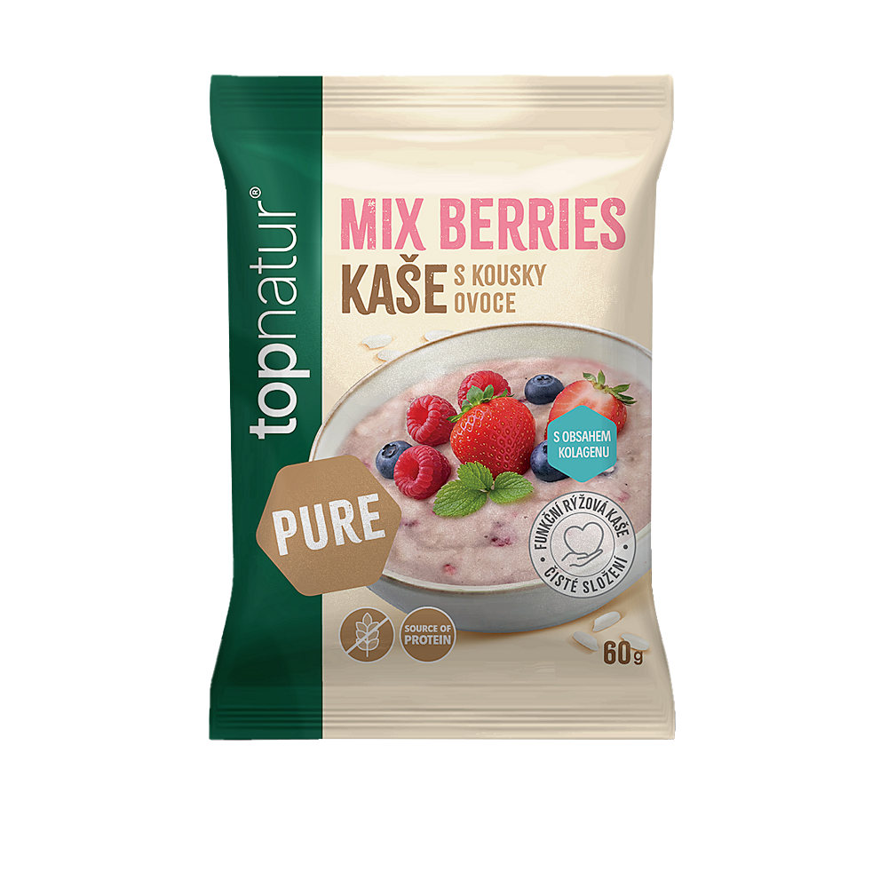 TOPNATUR Pure kaše mix berries s kolagenem 60 g