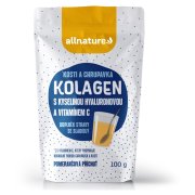 ALLNATURE Kolagen s kyselinou hyaluronovou a vitamínem C příchuť pomeranč 100 g