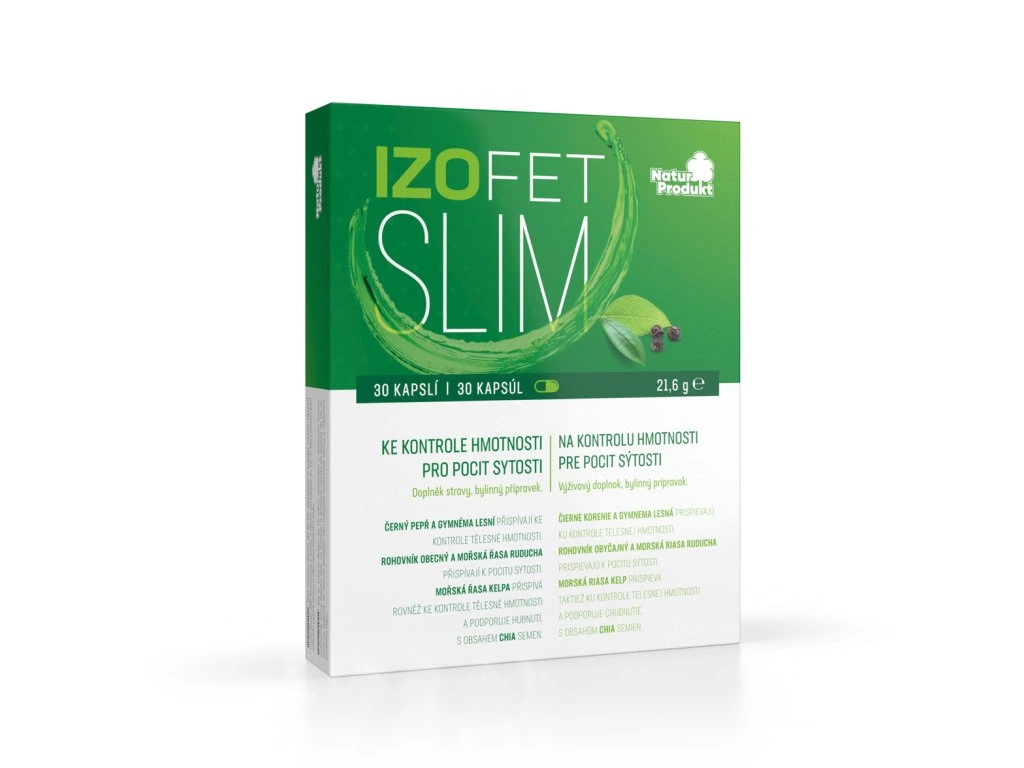 Naturprodukt Izofet Slim kontrola hmotnosti cps.30