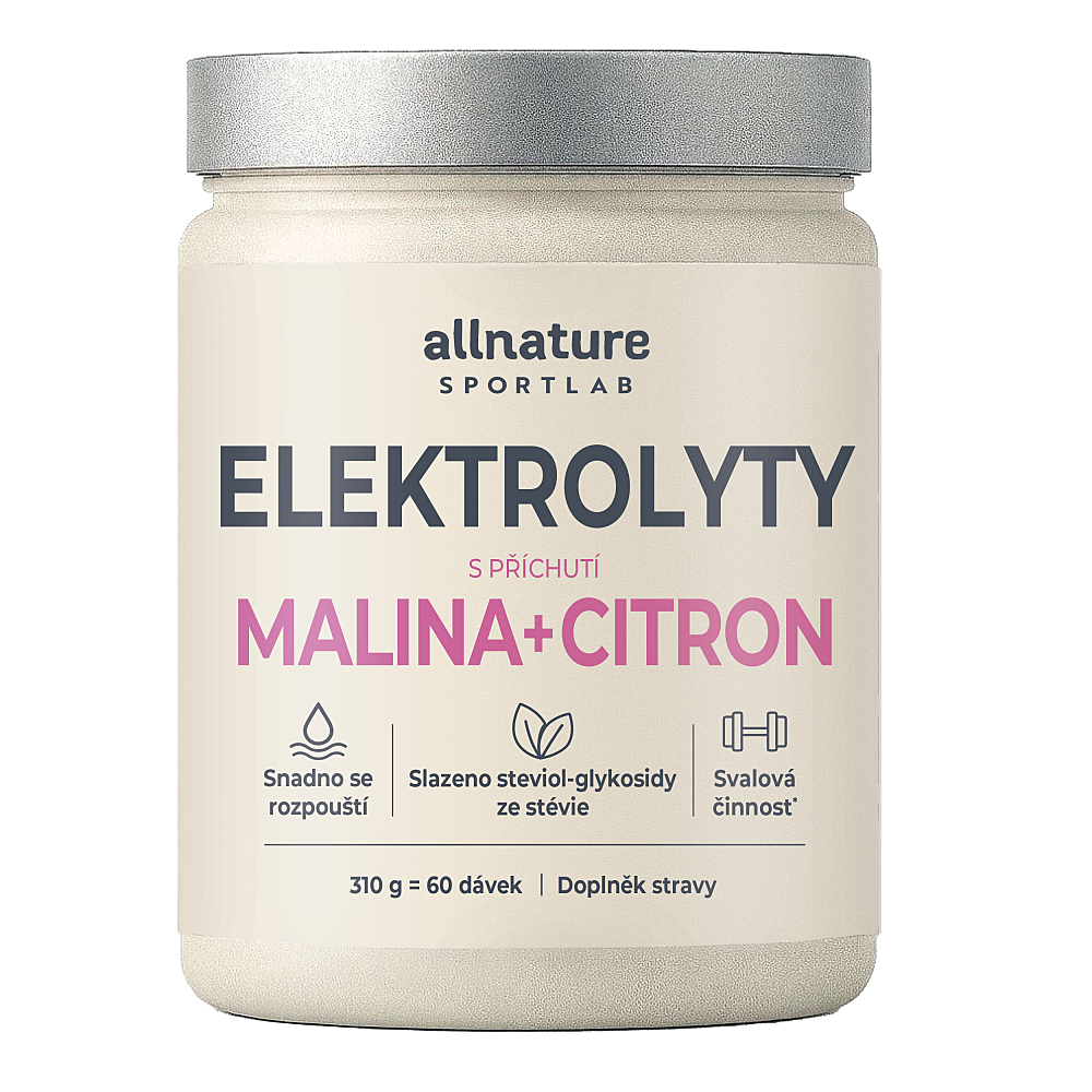 Allnature Sportlab Elektrolyty malina + citron 310 g